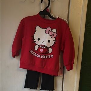 Hello Kitty Red and Black Kids Matching Set